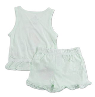 Thumbnail 2: Disney Princess Little Girls 2 Pc Little Mermaid Ruffled Sleep Set 