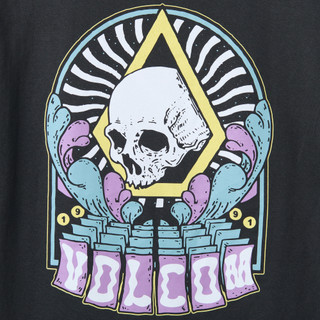 Thumbnail 2: VOLCOM Men's Logo Skull Tee 