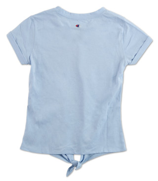 Thumbnail 2: Champion Girls Short Sleeve Front Tie Top 