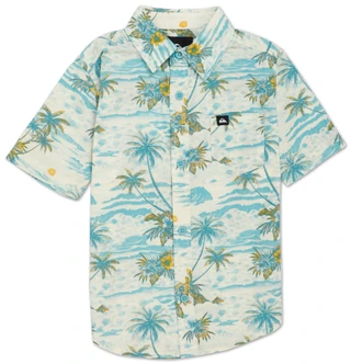 Thumbnail 1: Quiksilver Little Boys Casual Short Sleeve Button Down  
