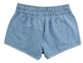 Thumbnail 2: ROXY Juniors Stay Wavery Lace Trim Chambray Shorts 