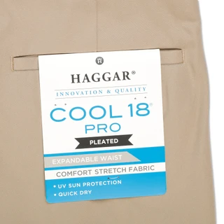 Thumbnail 3: Haggar Big Men's Cool 18 Pro Pleated Golf Shorts 