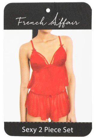 Thumbnail 3: French Affair Women's 2 Pc Lingerie Set 