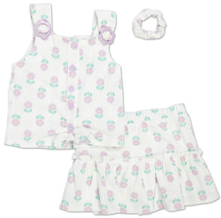 Thumbnail 1: Little Lass Little Girls 3 Pc Skort Set 