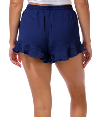 Thumbnail 2: Derek Heart Juniors Solid Ruffle Hem Shorts  