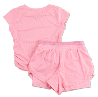 Thumbnail 2: Aeropostale Girls 2 Pc Cinched Sides Logo Shorts Set 