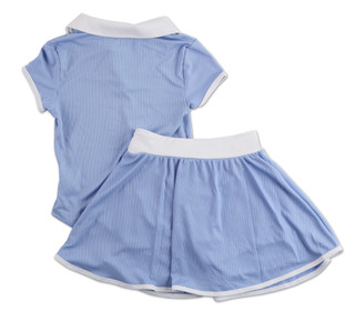 Thumbnail 2: RBX Girls 2 Pc Collared Skort Set 