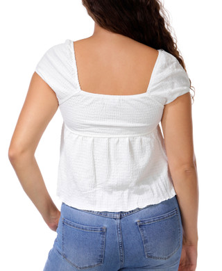 Thumbnail 2: Madden Girl Juniors Solid Babydoll Top 