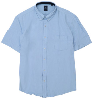 Thumbnail 2: TAILORBYRD Men's Short Sleeve Linen Button Down Shirt 