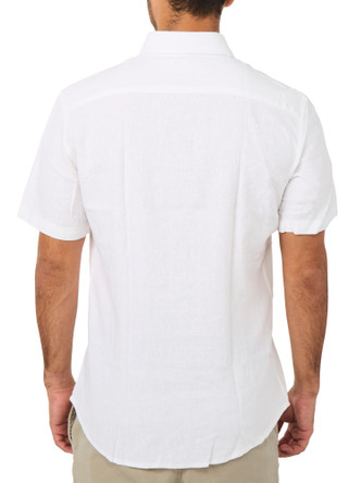 Thumbnail 2: TAILORBYRD Men's Short Sleeve Linen Button Down Shirt 