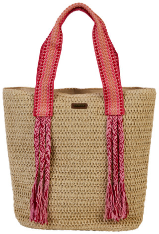 Thumbnail 1: Sun N' Sand Natural Straw Beach Tote Bag 