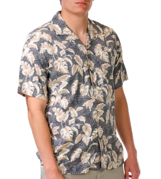 Thumbnail 1: CAMPIA Men's Short Sleeve Hawaiian Button Down Shirt 
