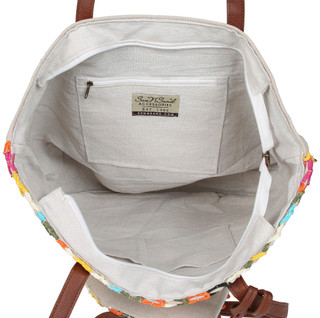 Thumbnail 2: Sun N' Sand Crochet Beach Tote Bag w/ Zip Pouch 