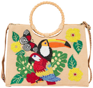 Thumbnail 1: America & Beyond Toucan Macau Garden Tote Bag 