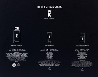 Thumbnail 2: Dolce & Gabbana Men's K Eau De Toilette 3 Piece Set 3.4 oz 
