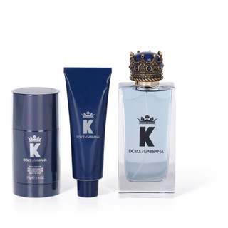 Thumbnail 3: Dolce & Gabbana Men's K Eau De Toilette 3 Piece Set 3.4 oz 