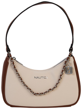 Thumbnail 1: Nautica Pebble Leather Chain Shoulder Bag 