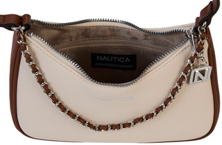 Thumbnail 3: Nautica Pebble Leather Chain Shoulder Bag 