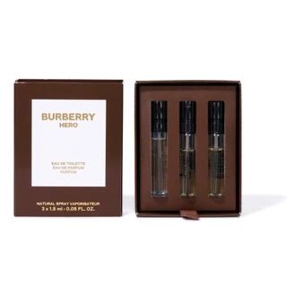 Thumbnail 1: Burberry Men's Hero Eau De Toilette 3 Piece Set 1.5 ml 