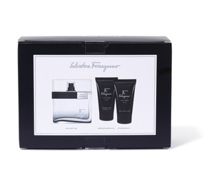Thumbnail 3: FERRAGAMO Men's Black Eau De Toilette 3 Piece Set 3.4 oz 