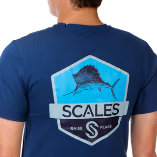 Thumbnail 4: SCALES Men's Short Sleeve Graphic Crew Neck Tee 