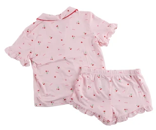 Thumbnail 2: Paris Hilton Girls 2 Pc Pajama Shorts Set 