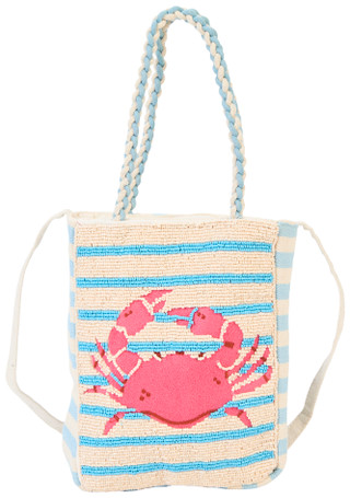 Thumbnail 1: Lulu Beaded Mini Tote Crossbody Bag 