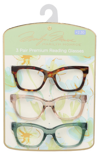 Thumbnail 1: Marilyn Monroe 3 Pk Premium Reading Glasses 