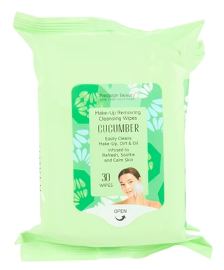 Thumbnail 2: Precision Beauty 4 Pk Cucumber Make Up Cleansing Wipes 