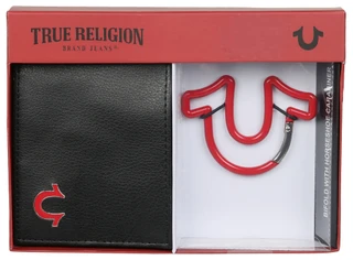 Thumbnail 1: True Religion Men's 2 Pc Carabiner & Wallet Gift Set 
