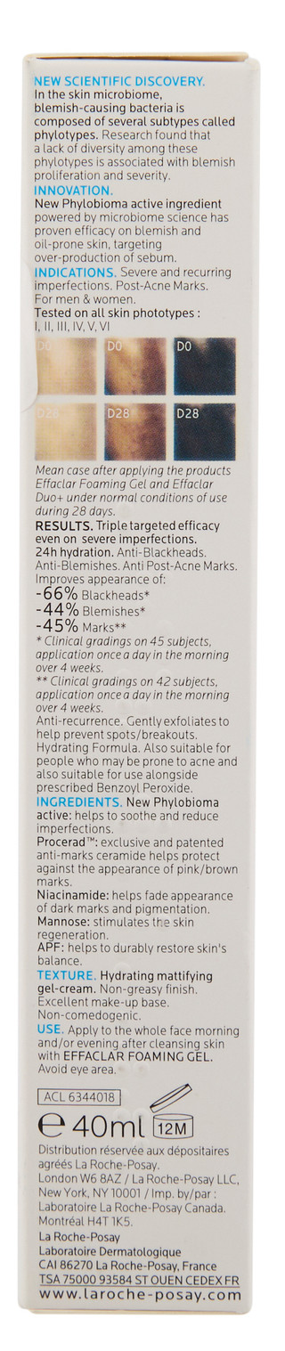Thumbnail 2: La Roche Posay 1.3 oz Effaclar Duo + M Anti Imperfections Triple Corrective Care 