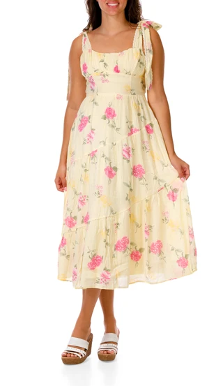 Thumbnail 1: Trixxi Juniors Floral Print Dress  