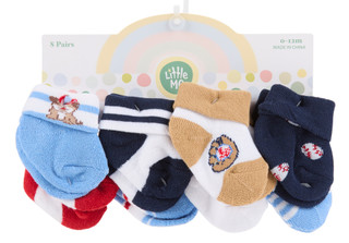 Thumbnail 1: Little Me Baby Boys 8 Pk Baseball Socks  
