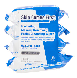 Thumbnail 1: Skin Comes First 4 Pk Hyaluronic Acid Make Up Cleansing Wipes 