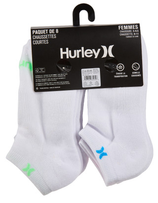 Thumbnail 2: Hurley Women's 8 Pk Low Cut Socks 