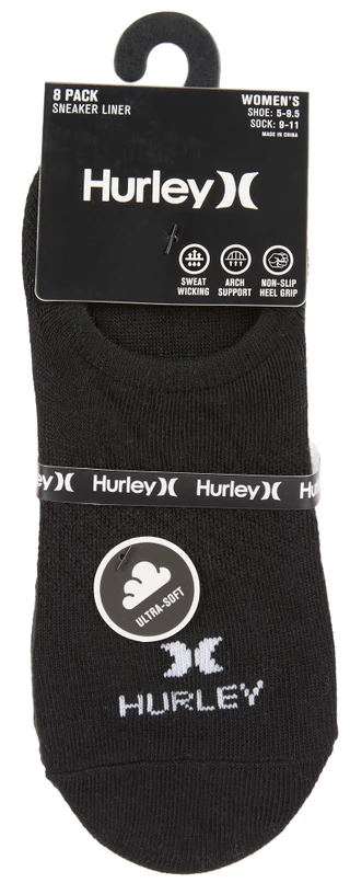 Thumbnail 1: Hurley Women's 8 Pk Sneaker Liner Socks  