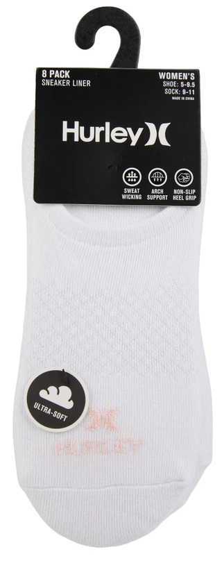 Thumbnail 1: Hurley Women's 8 Pk Sneaker Liner Socks  