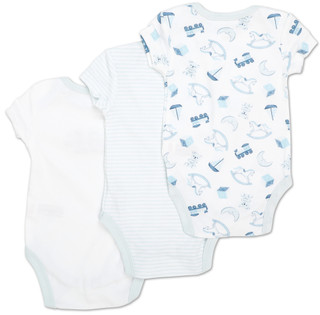 Thumbnail 2: Kyle & Deena Baby Boys 3 Pk Creepers 