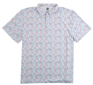 Thumbnail 1: FLAG & ANTHEM Big Men's Americana BBQ Performance Polo 