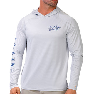 Thumbnail 1: Salt Life Men's Long Sleeve Hooded Performance Shirt 