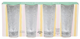 Thumbnail 1: MEDICI 4 Pk Embossed Pickle Ball Shot Glass Set 