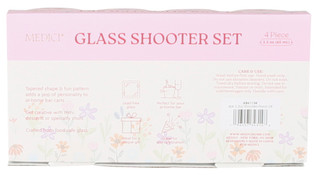 Thumbnail 2: MEDICI 4 Pk Floral Shot Glass Set 