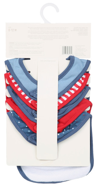 Thumbnail 2: ELEPHANT AND CASTLE 5 Pk Americana Baby Bibs 