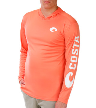 Thumbnail 1: COSTA Men's Long Sleeve Hooded Active Tee 