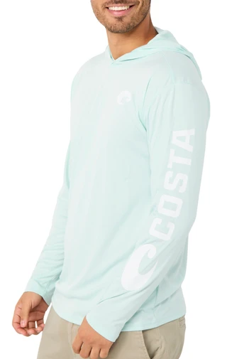 Thumbnail 1: COSTA Men's Long Sleeve Hooded Active Shirt 