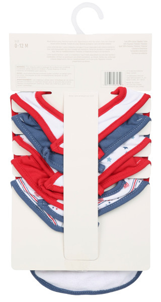 Thumbnail 2: ELEPHANT AND CASTLE 5 Pk Americana Baby Bibs 
