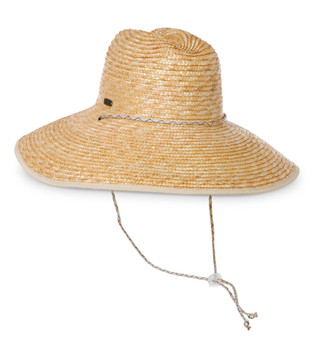 Thumbnail 1: Sun 'N' Sand Natural Wheat Straw Lifeguard Hat 