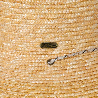 Thumbnail 2: Sun 'N' Sand Natural Wheat Straw Lifeguard Hat 