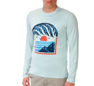Thumbnail 1: HI TEC Men's Long Sleeve Crew Neck Graphic Tee 