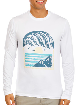 Thumbnail 1: Hi-Tec Men's Long Sleeve Crew Neck Graphic Shirt 